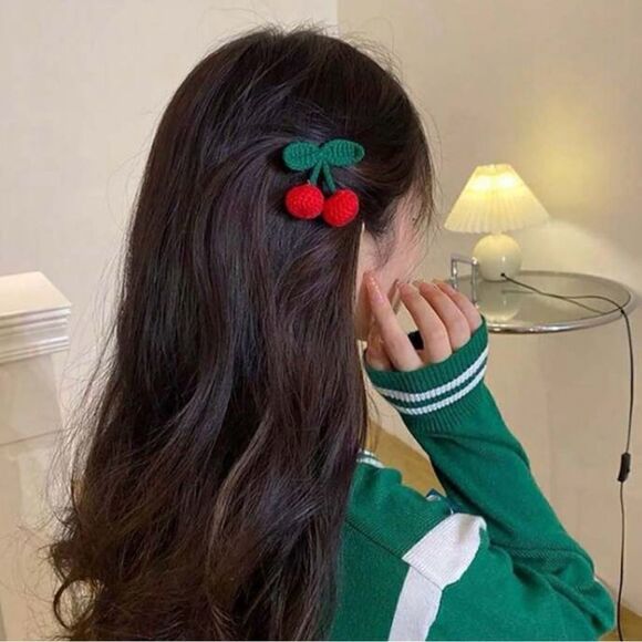 Free People Accessories - cherry hair clips A659